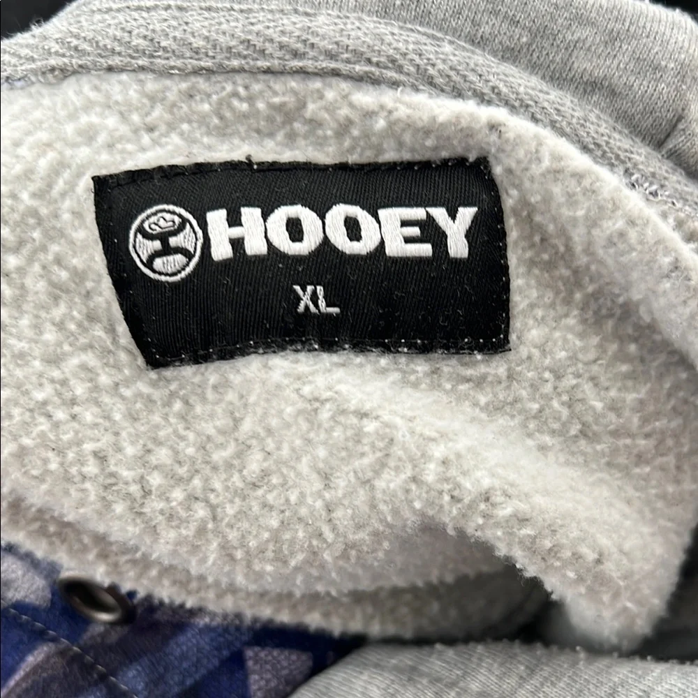 🌄Canyon Block Hooded Gray & Purple-Blue Patterned Hoodie by HOOEY | XL - Picture 11 of 17